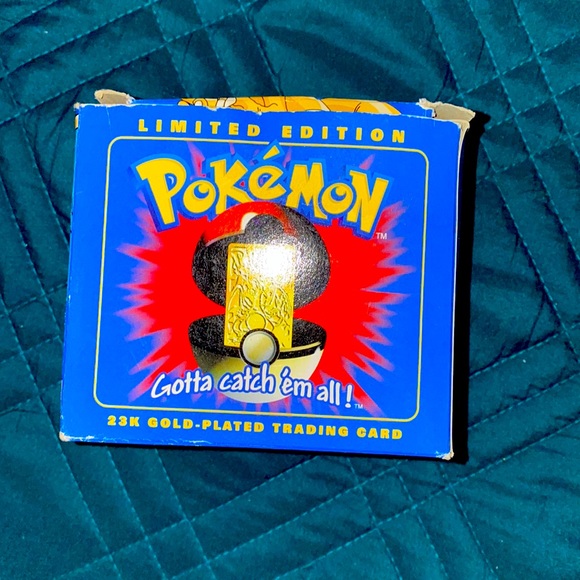 pokemon 23k gold-plated trading card limited edition POKEMON 23K Gold Plated #25